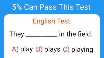 Mixed English Grammar Quiz: 5% Can Pass This Test | Spoken English 