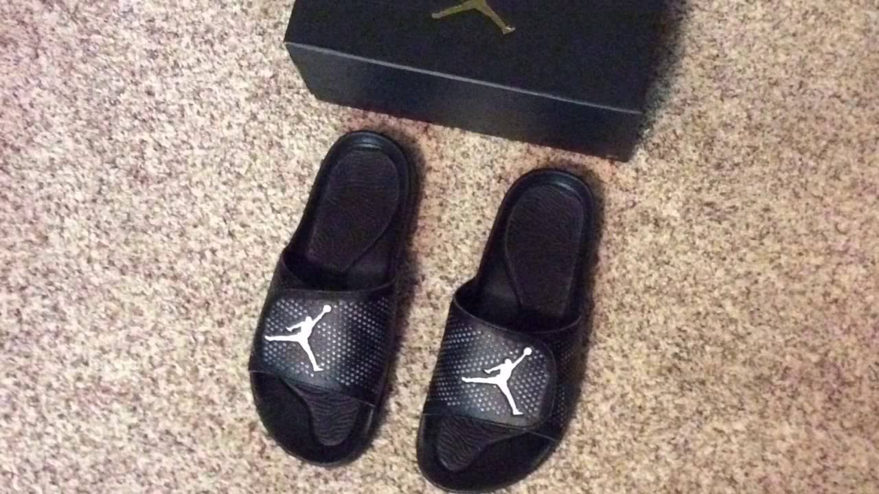 jordan hydro 5 slides black