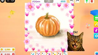 TUTORIAL on How to Draw a Pumpkin in Roblox Speed Draw 🥱🕸️