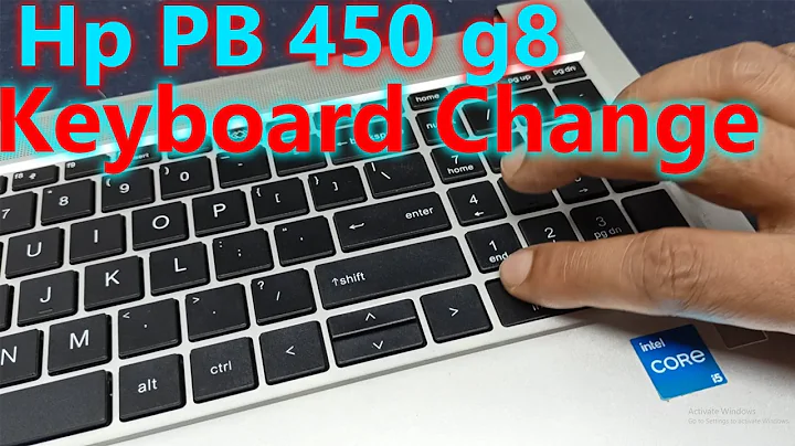 how to replace keyboard hp probook 450 g8 laptop