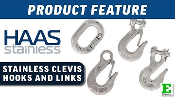 Type-316 Stainless Steel Clevis Hooks and Connecting Links | E-Rigging Products