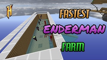 FASTEST ENDERMAN FARM | AUTOMATIC | 2x FASTER than minion | Hypixel Skyblock