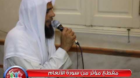 مقطع مؤثر من سوره الانعام للشيخ /نادر القلاوي