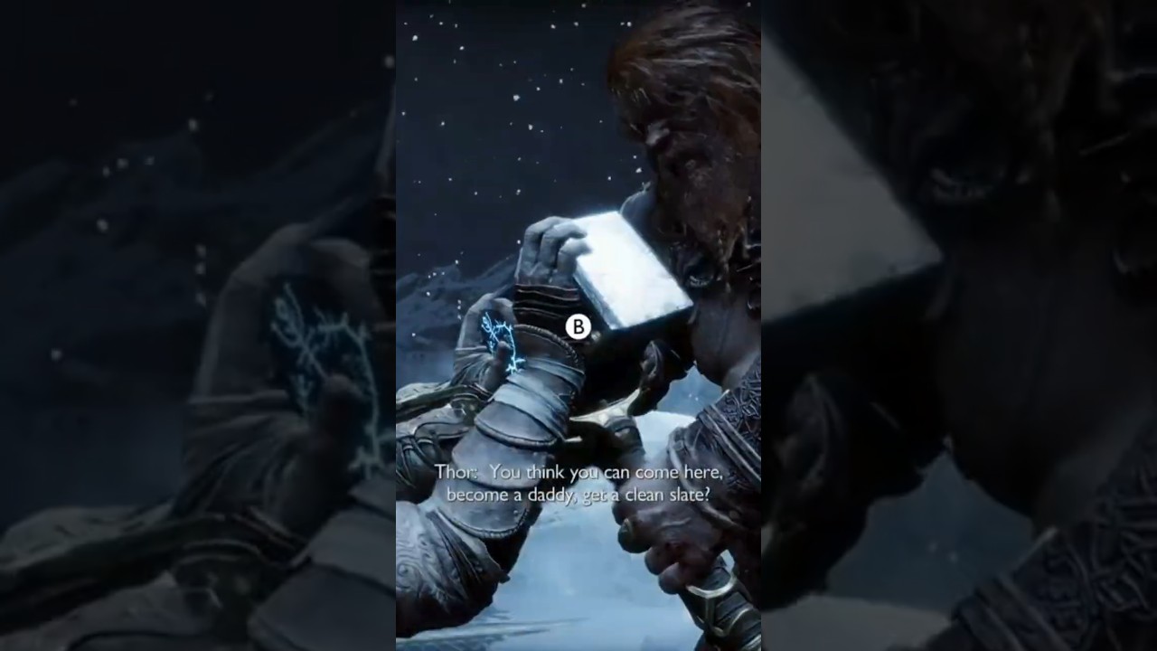 Kratos vs Thor God of War Ragnarok 