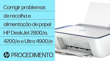 Resolver problemas de recolha de papel - impressoras HP DJ 2800/e, 4200/e e Ultra 4900/e| HP Support