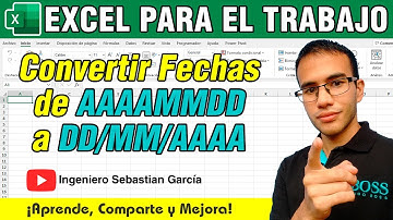 Convertir Fechas de AAAAMMDD a DD/MM/AAAA en Excel