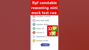 Rpf constable mock test rwa #rpf_exam #rpf_exam_analysis #rpf #rpfconstable2025 #reasoning