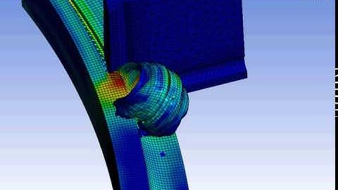 Ansys Workbench explicit dynamics cutting of convex AlSi 1045 workpiece example 13
