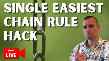 Single EASIEST Trick to Remember and Apply CHAIN RULE | Jake