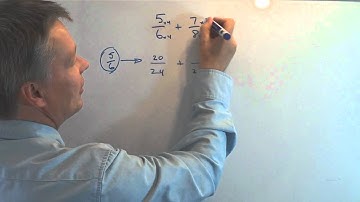 How to add fractions with different denominators