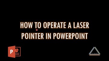 How to operate a laser pointer in PowerPoint