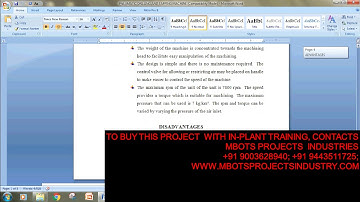 DESIGN AND FABRICATION OF PNEUMATIC DRILLING AND TAPPING MACHINE  MECHANICAL PROJECT