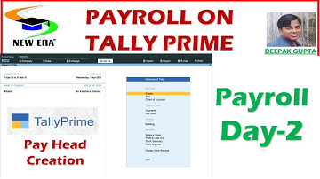 Payroll on Tally Prime Day 2 By Deepak Gupta