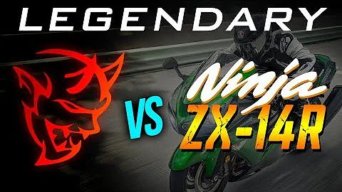 Dodge Demon vs Kawasaki Ninja ZX14R (2018) 1/4 MILE DRAG RACE | Demonology