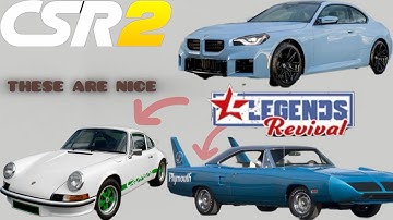 CSR2 | Lets look at 3 Upcoming Cars For The Next Update!| New Legends Revival Cars?