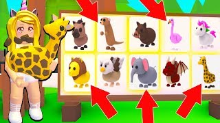 Buying ALL The NEW SAFARI PETS In Adopt Me! (Roblox)