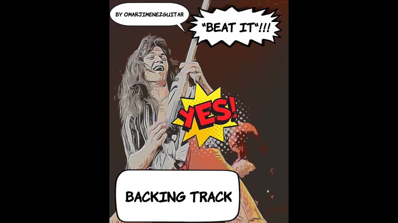Beat It - Michael Jackson - Eddie Van Halen - Guitar Solo Backing Track