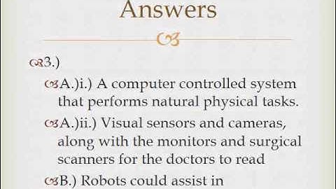Artificial Intelligence and Robotics Quiz Video
