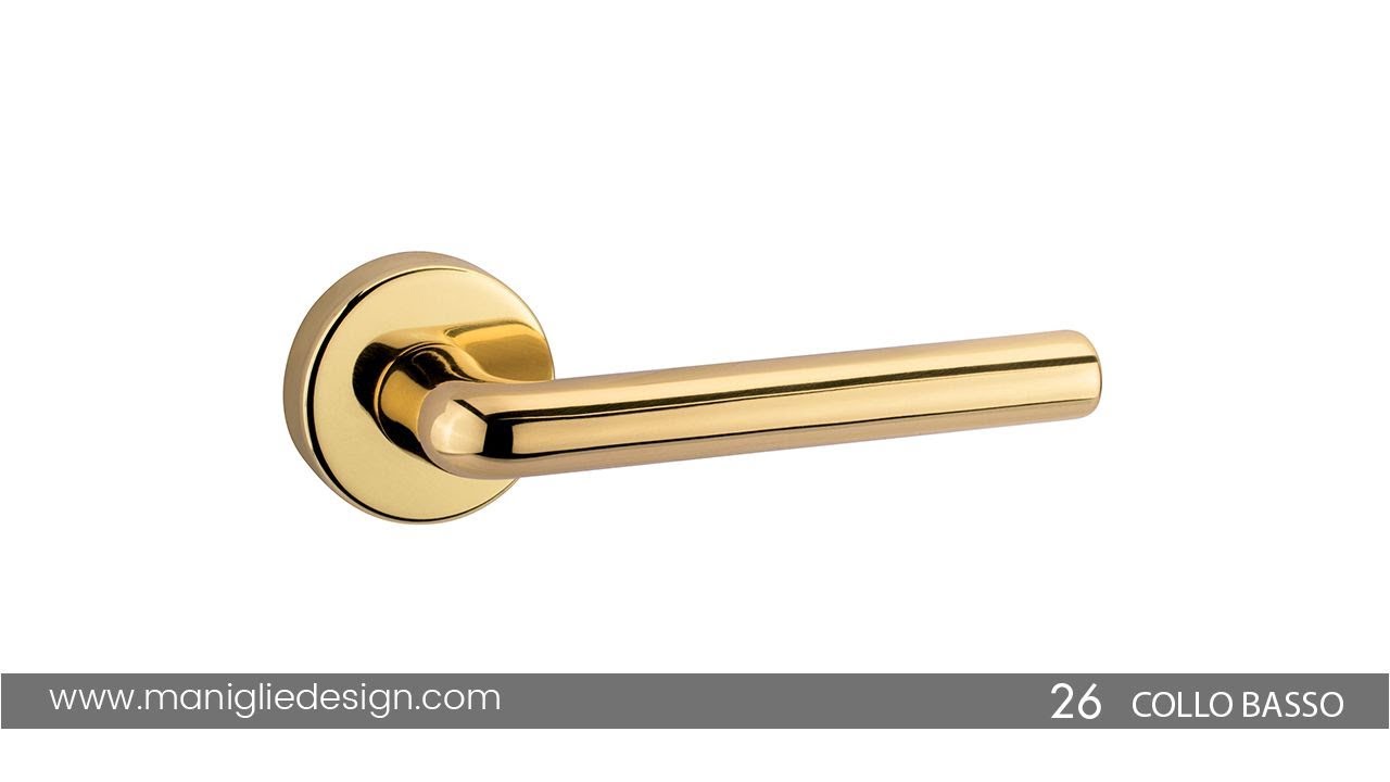 Maniglia DK per finestre e porte-finestra con collo basso per spazi limitati
