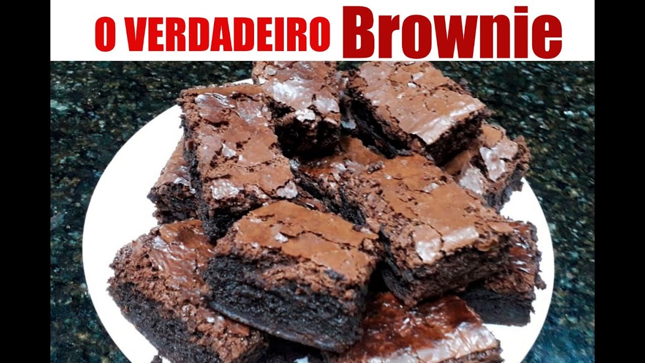 O VERDADEIRO BROWNIE DE CHOCOLATE – RECEITAS DO NANDO - YouTube