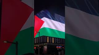 Palestine Flag at Lusail Boulevard Qatar