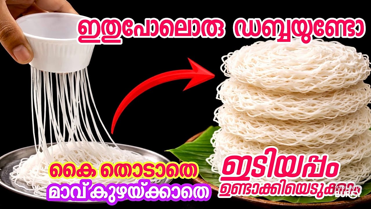 കൈ തൊടാതെ കഴയ്ക്കാതെ ഒരു പ്ലാസ്റ്റിക് ഡബ്ബയുണ്ടെങ്കിൽ ഇടിയപ്പം സുഖമായുണ്ടാക്കാം | Kitchen tips