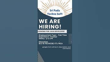 Job Update | we are hiring | looking for java developer #jobs #job #hiring