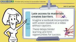 HEDforALL Project [EN] Scenario 1 - Provide early access to accessible materials