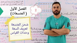 الفيزياء للصف السادس العلمي /الفصل الأول (المتسعات) / شحن المتسعة / تعريف السعة / بعض الوحدات المهمة