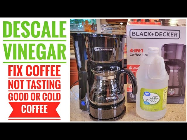 HOW TO DESCALE BLACK + DECKER 12 Cup Thermal Programmable Coffee Maker  CM2046S WITH VINEGAR 