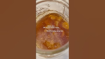 Ginger syrup (this is SO good you can use it for so many things)!!!!