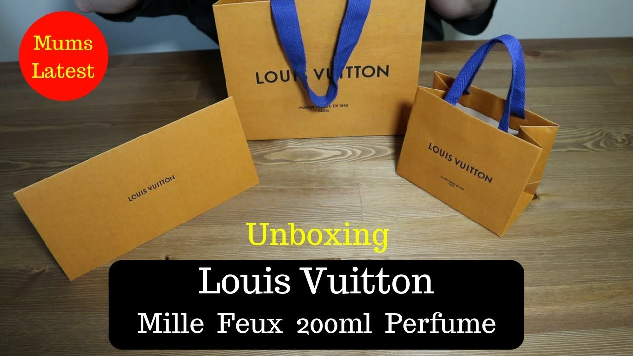 Unboxing Louis Vuitton Mille Feux 200ml Perfume Plus Free Samples - YouTube