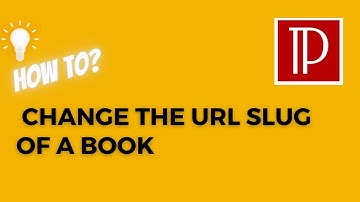 Change the URL slug of a book