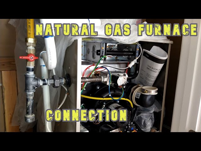 CONNECTING NATURAL GAS PIPE TO NEW FURNACE - YouTube