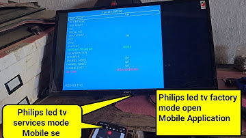 #PHILIPS LED TV #service mode open PHILIPS led tv #factory setting/PHILIPS tv mirror problem solved