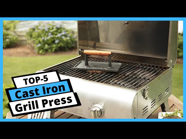 How To Season A Cast Iron Grill Press In (MINUTES)! 