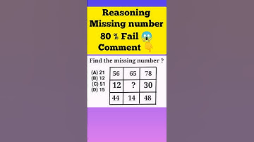 😱👇।reasoning missing number।missing number।missing number reasoning tricks।reasoning tricks।#shorts