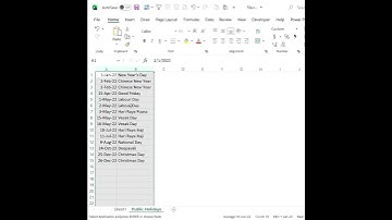 Excel Clinic | Number of working days