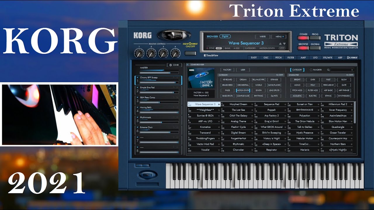2021 Korg Triton Extreme VST / Combo Motion Pad / KORG Collection 3 / New  Release / Demo Sound ♫