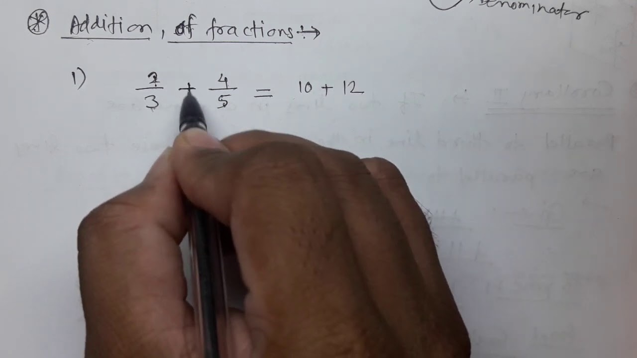 Basic concepts of Maths part 2, Fractions - YouTube
