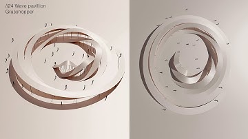 24 Parametric Concentric Wave Pavillion Grasshopper Tutorial