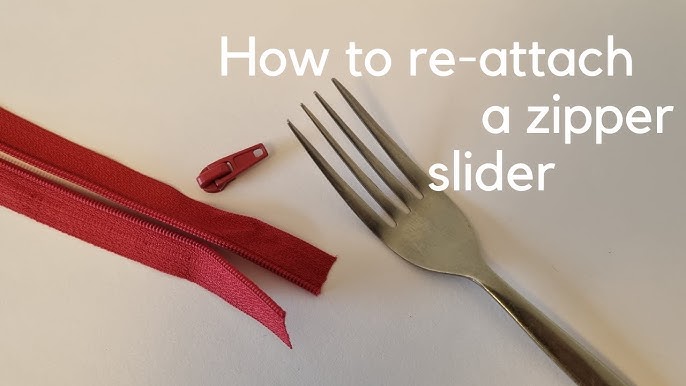 How To Put A Slider On A Zipper - AppleGreen Cottage