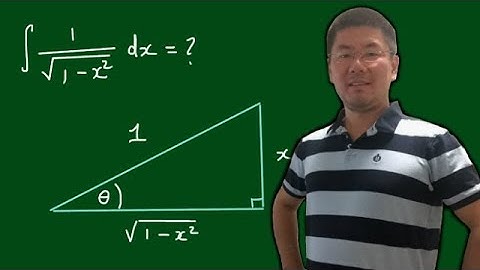 Integral of ∫dx/sqrt(1-x^2) by Trigonometric Substitution