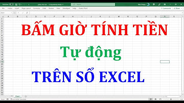 Bấm giờ tính tiền tự động trên Excel
