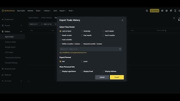 How to download trade history from Binance Exchange?