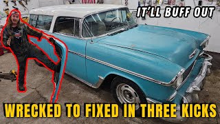 My RARE 1955 Chevy Nomad Is 'Ruined!' FAILED Paintless Dent Repair