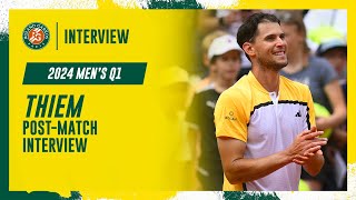 Dominic Thiem Q1 post-match interview | Roland-Garros 2024