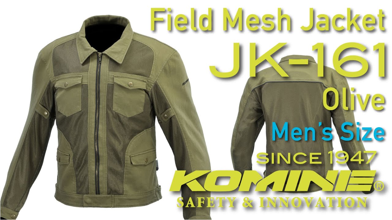 コミネ(KOMINE) バイク用 JK-161 フィールドメッシュジャケット Olive