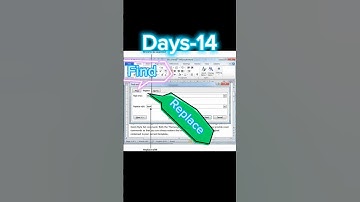 How to use find and replace in ms word | Days-14 | Basic course