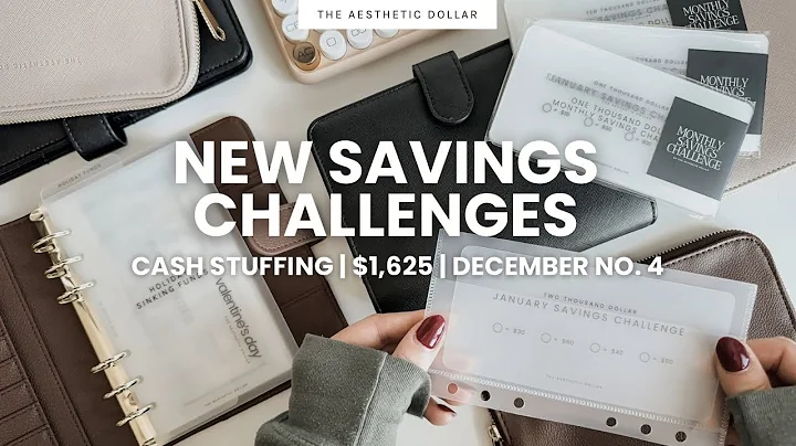 Cash Stuffing ✨ $1,625 | New Savings Challenges for 2026 | Cash Envelope Stuffing